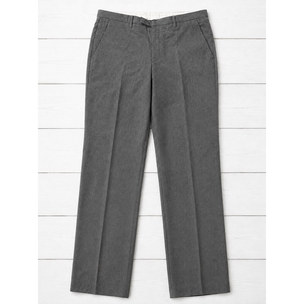 Hugo Boss Shark3 Dress Pants Grey Flat Front Slim Straight Trousers Formal 34R
